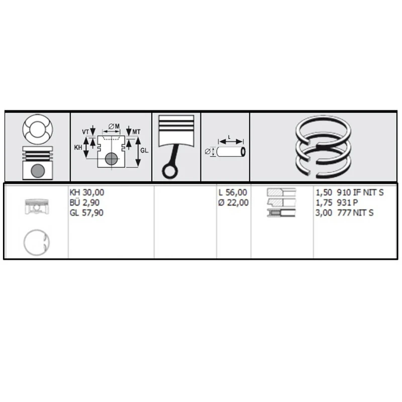 Piston-mercedes-e230-c230-v230-2600200044-2